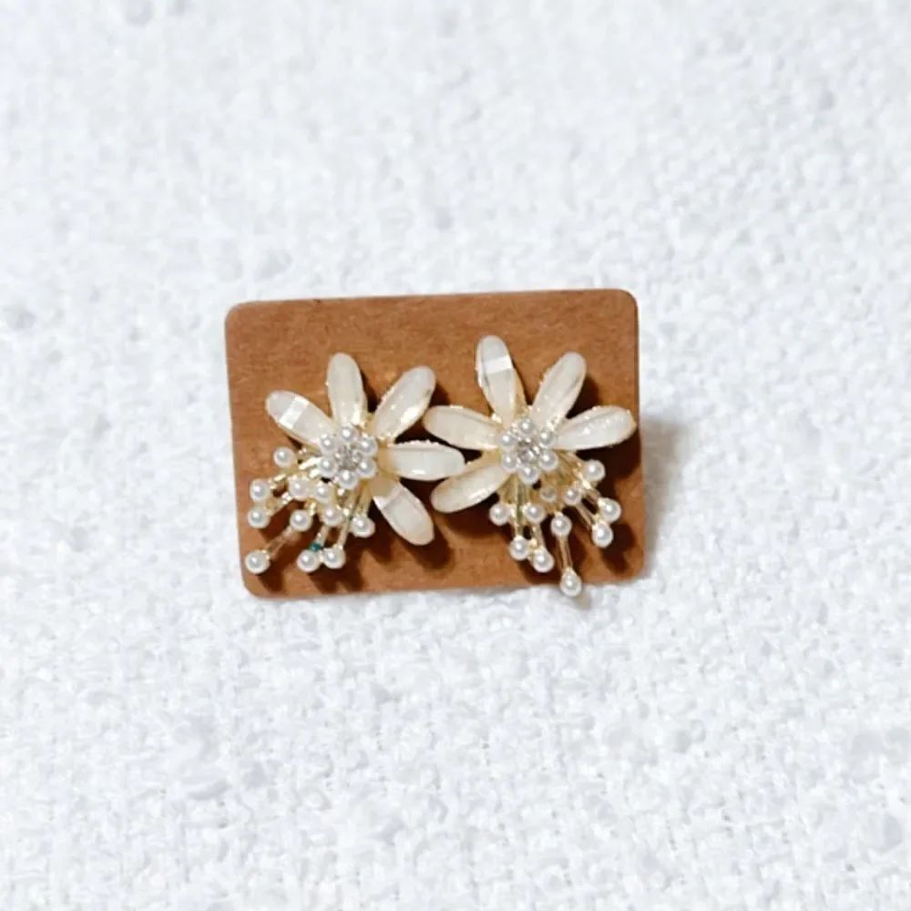 Flower earrings M193 - Picture 3 of 6
